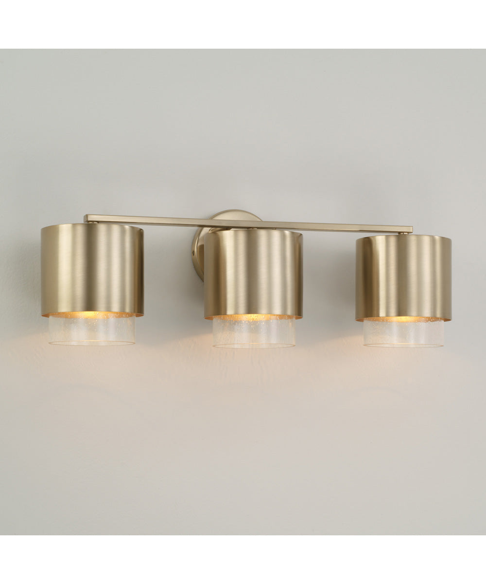 Weller 3-Light Vanity Matte Brass