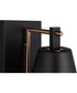 Blake 1-Light Lighting Flat Black/Satin Brass