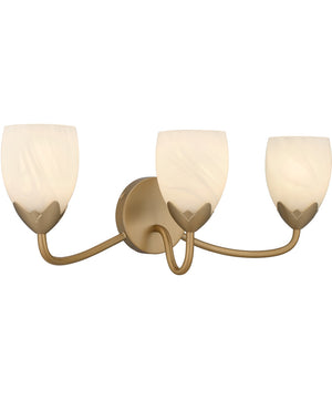 Jacobs 3-light Bath Light Bronze Gold