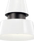 Lozano 9"W 1-Light White Finish Metal Cone Shade Indoor/Outdoor Pendant Light by Kichler