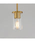 Lateral Mini Pendant Satin Brass