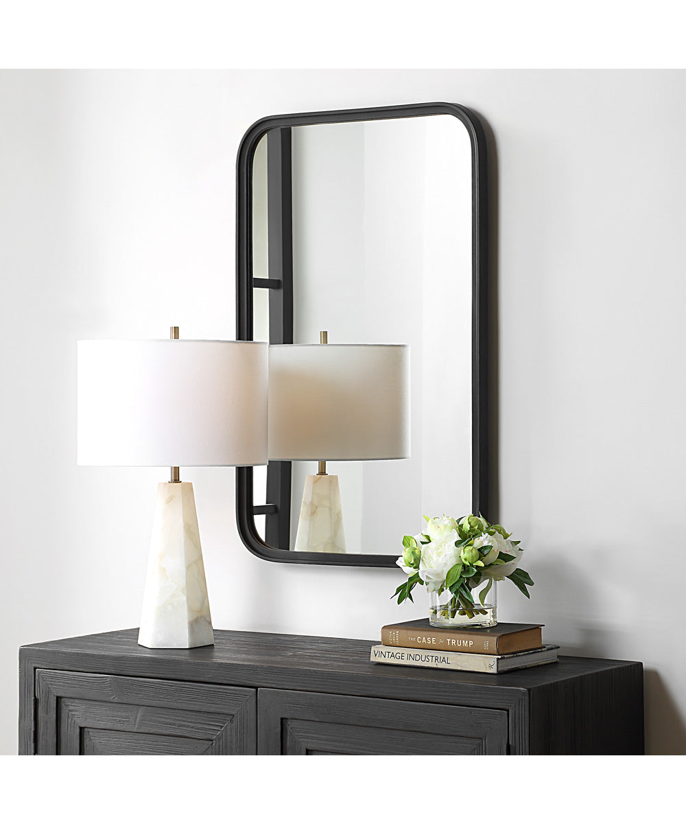 22x34" Wall Mirror Matte Black