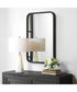 22x34" Wall Mirror Matte Black