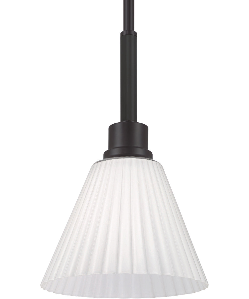 Pleated II 1-Light Lighting Flat Black