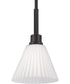 Pleated II 1-Light Lighting Flat Black