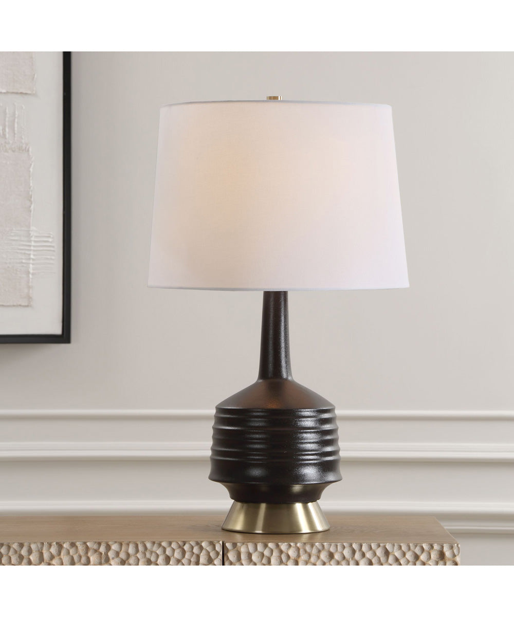 Foster Black Glaze Table Lamp