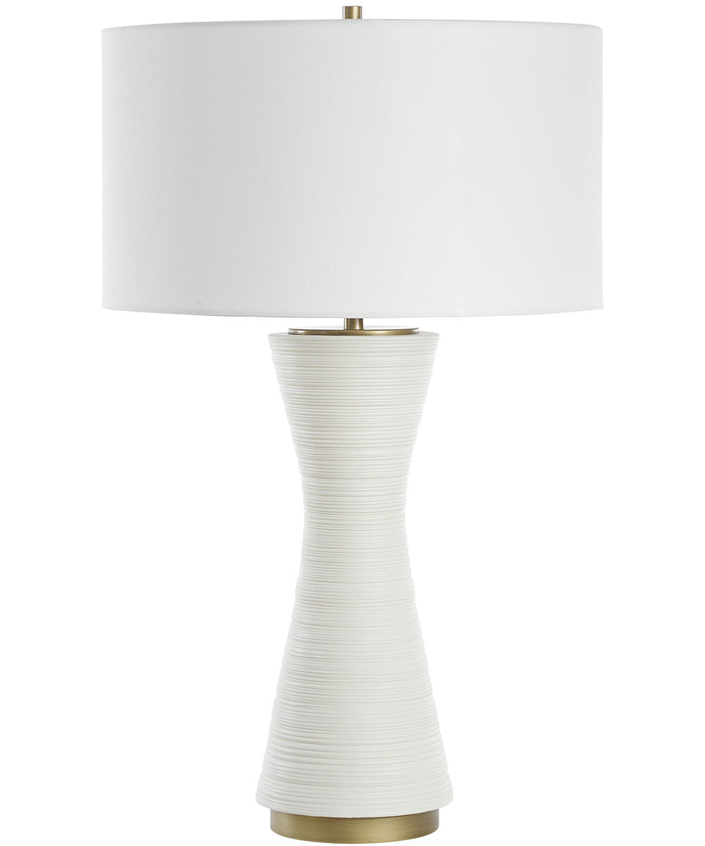 Ridgeline Matte White Table Lamp