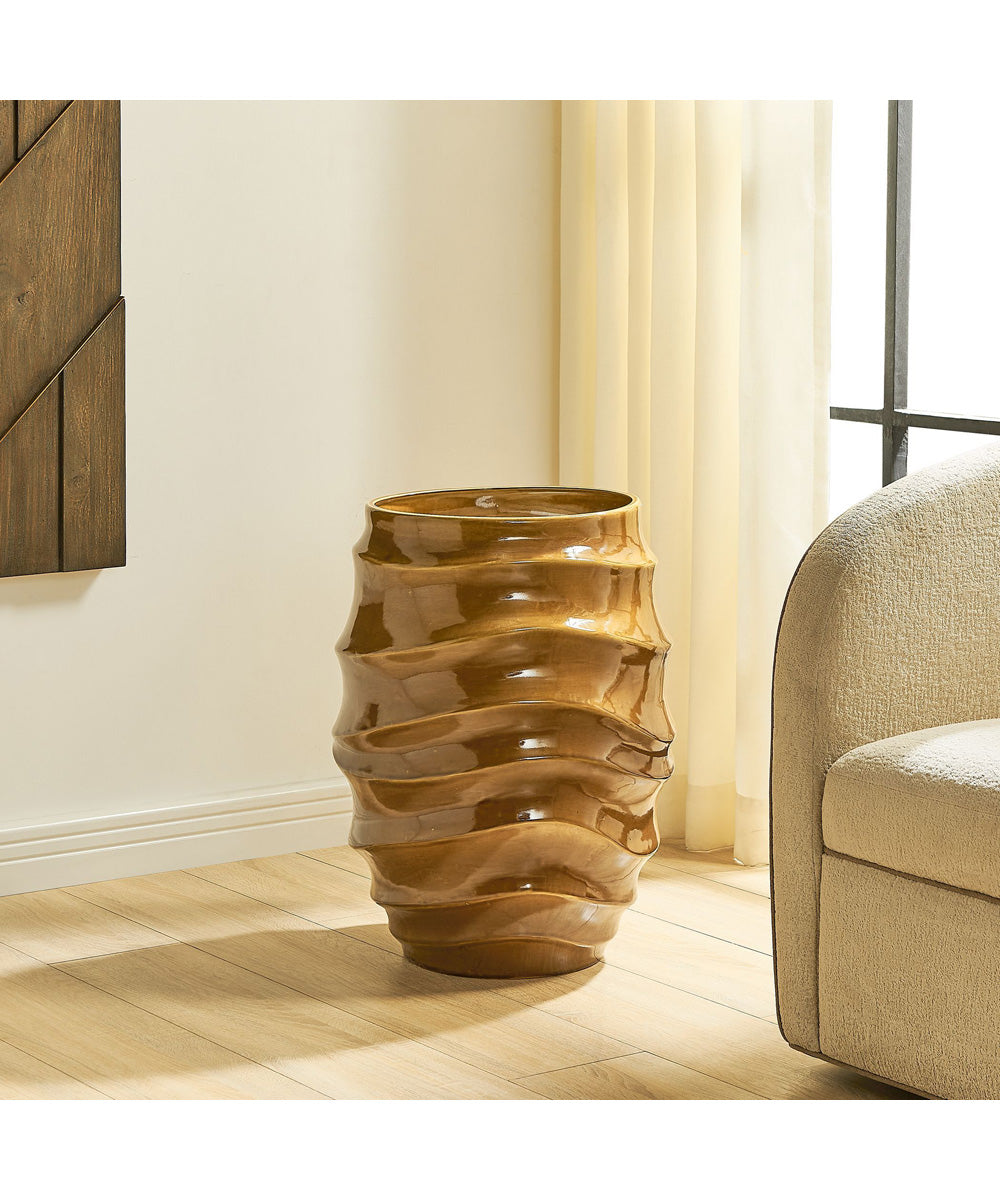 Canyon Wave Indoor-Outdoor Earthy Planter