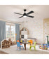 Tavo 52-in. 4-Blade LED Modern Ceiling Fan Matte Black