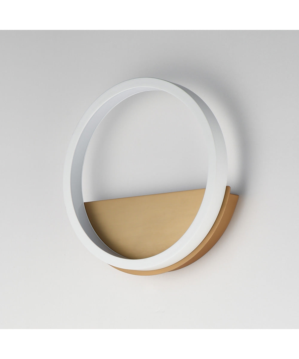 Hoopla LED Wall Sconce White/Gold