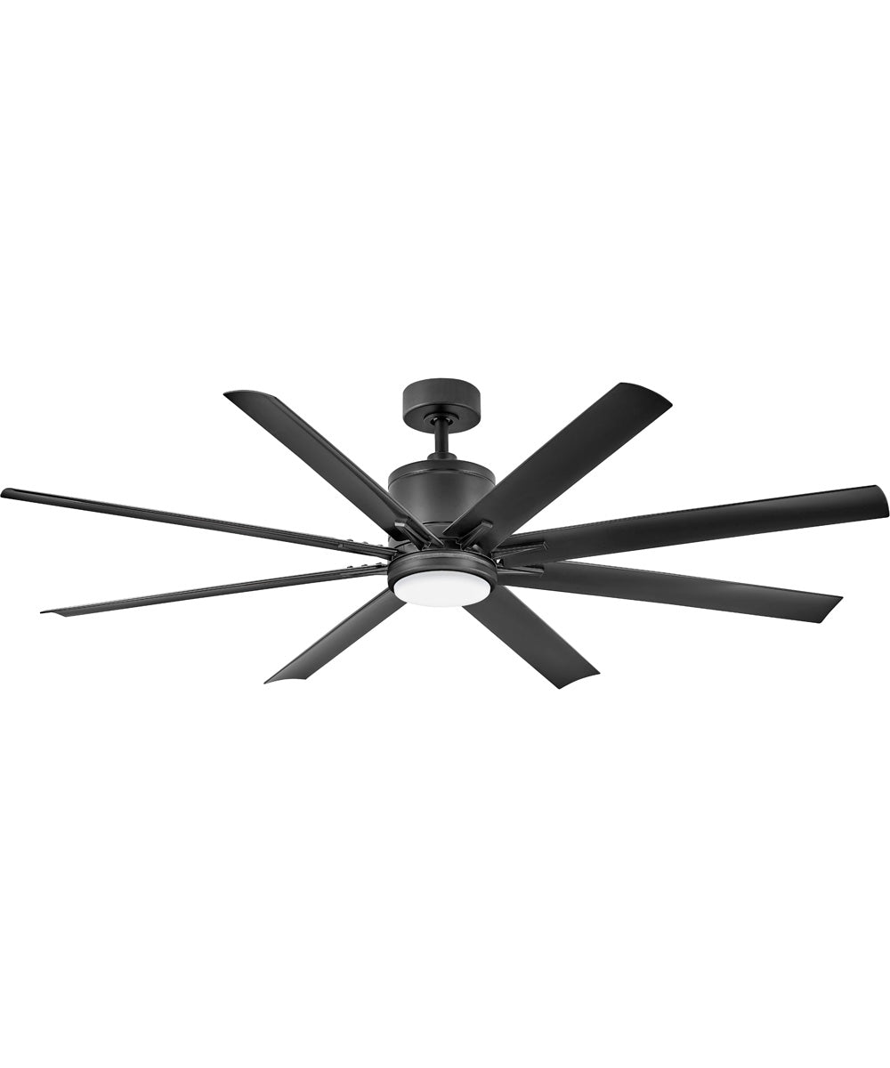 Vantage 66" LED Smart Fan Matte Black