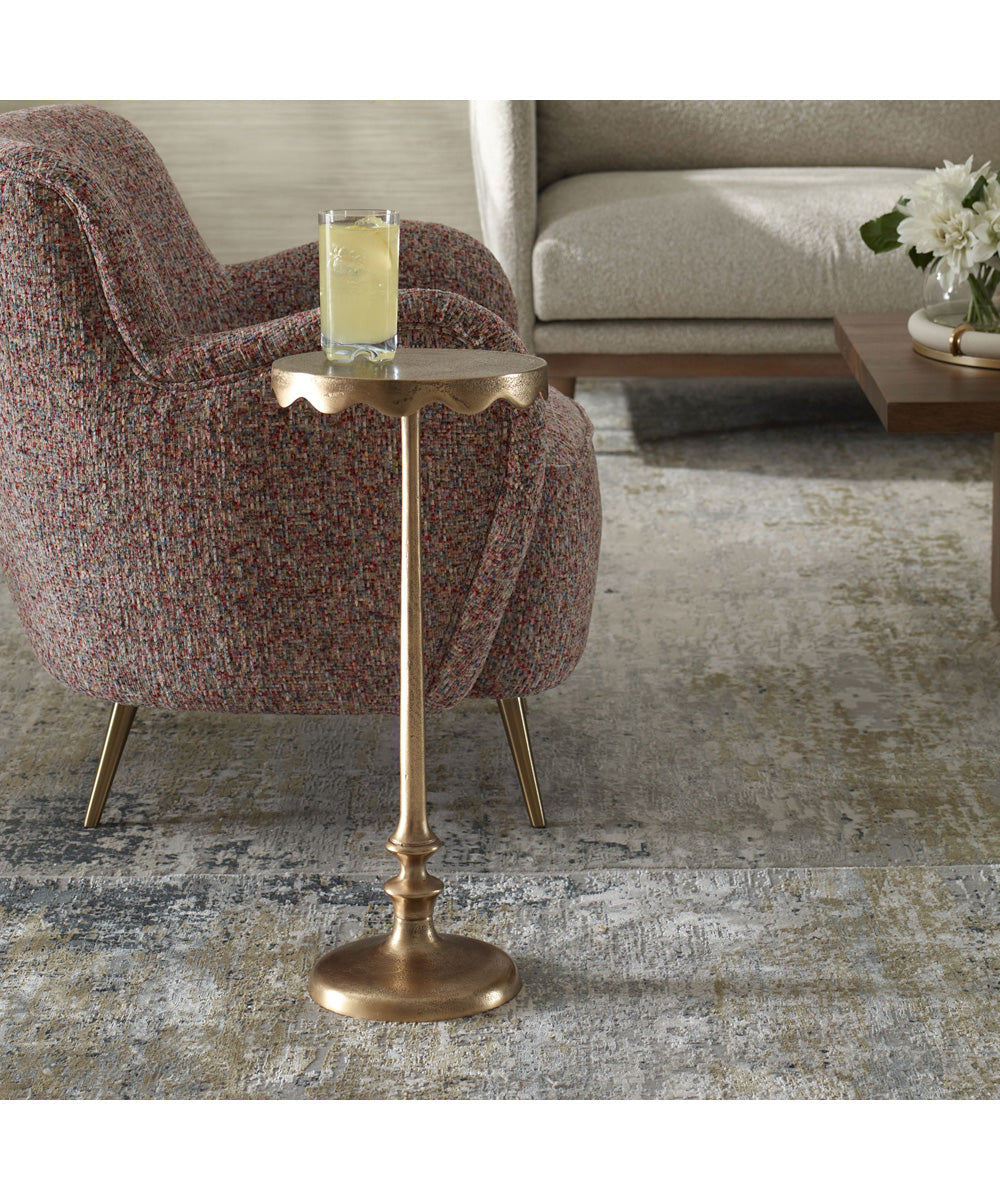 Accent Tavle in Brass Anqitue