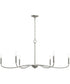 Ilia 6-Light Extra Large Chandelier Brushed Nickel