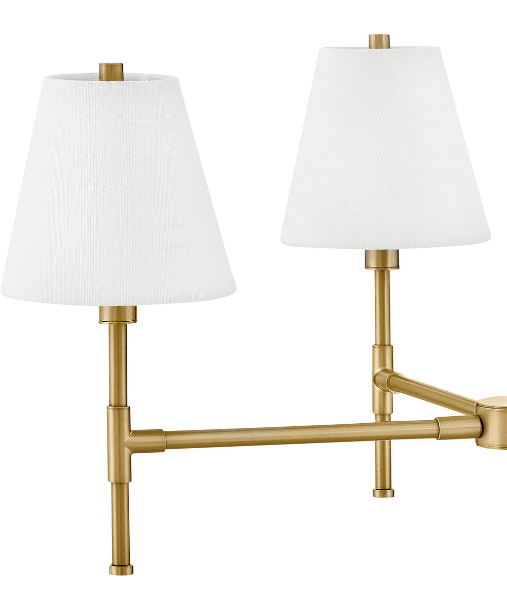 Beale 4-Light Medium Single Tier in Lacquered Brass