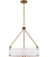 Halter 4-Light Pendant Natural Brass