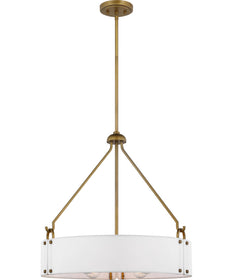 Halter 4-Light Pendant Natural Brass