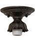 5" Wide Terra Bone Flush Mount
