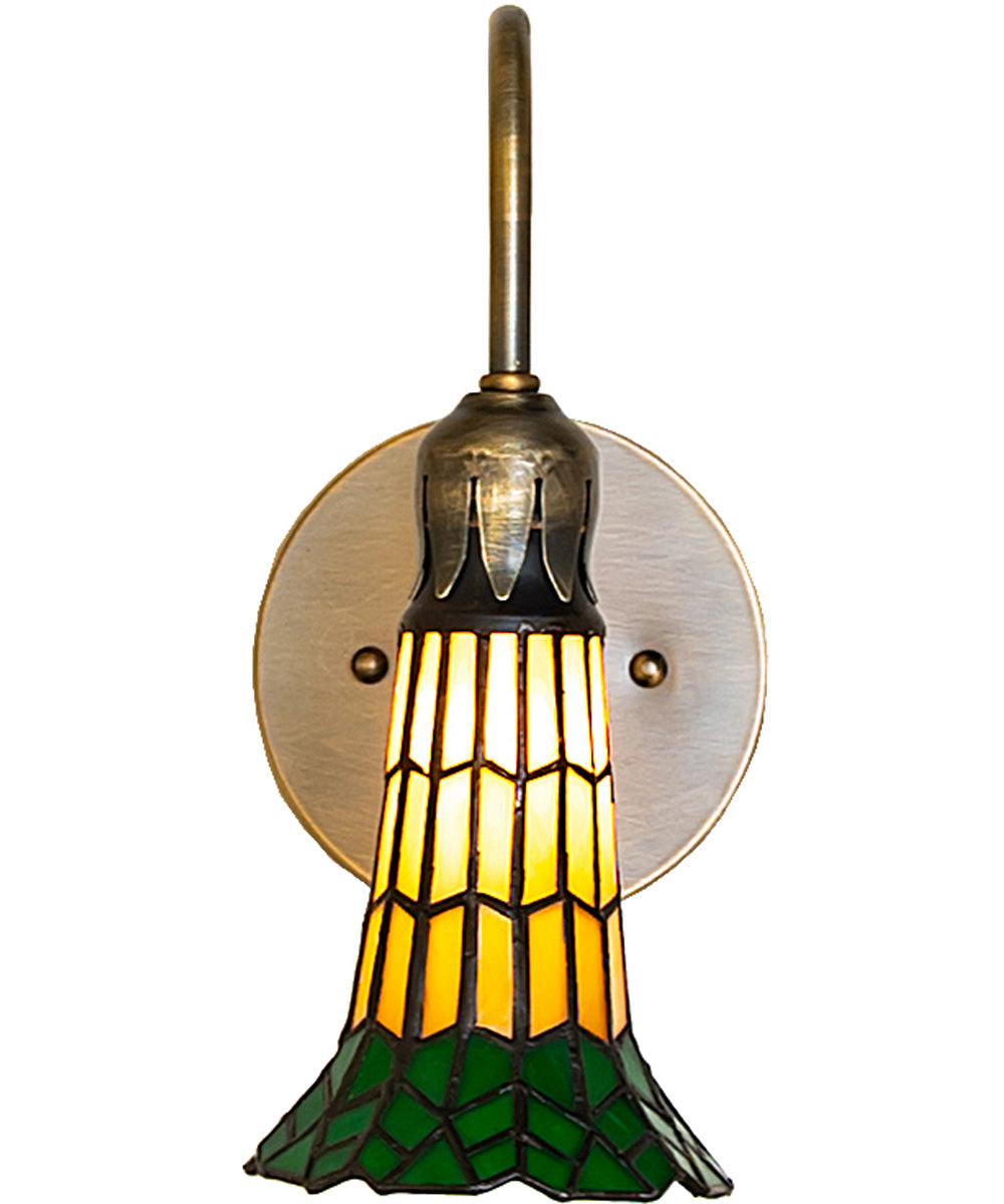 5" Wide Stained Glass Pond Lily Wall Sconce