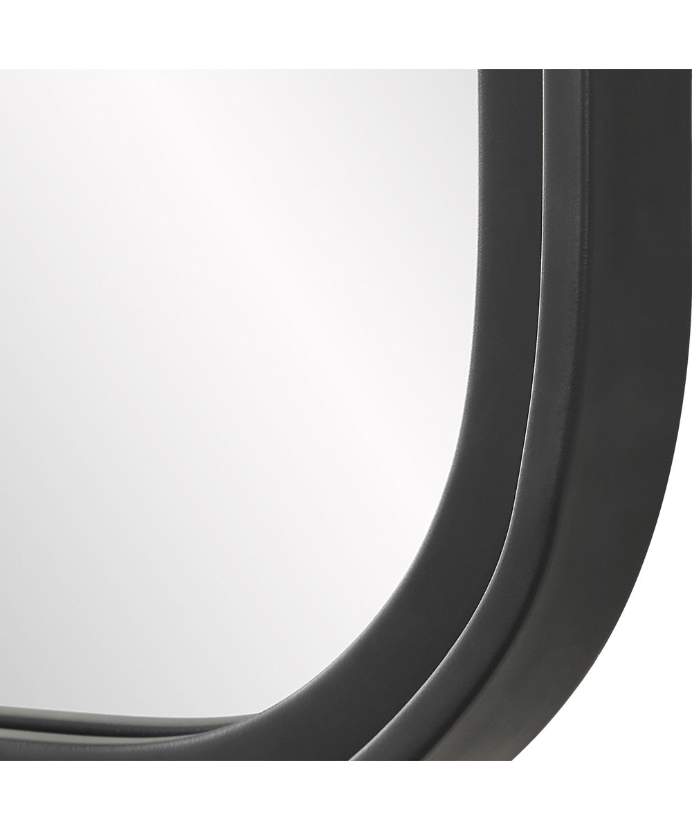 22x34" Wall Mirror Matte Black