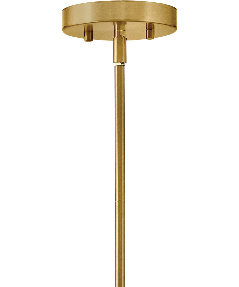 Zuri 6-Light Medium Single Tier in Lacquered Brass