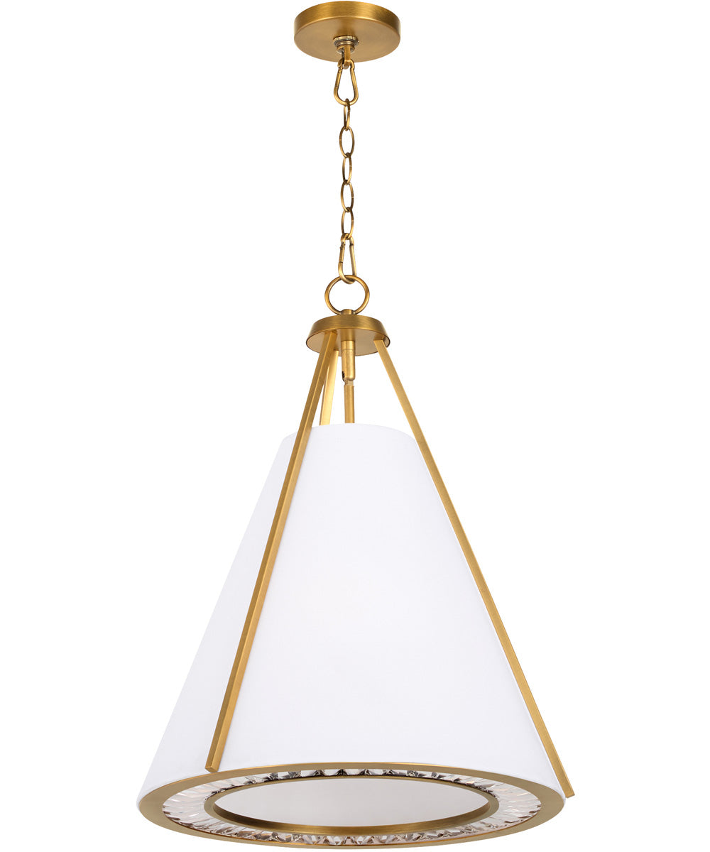 Gorham 3-light Pendant Brushed Brass