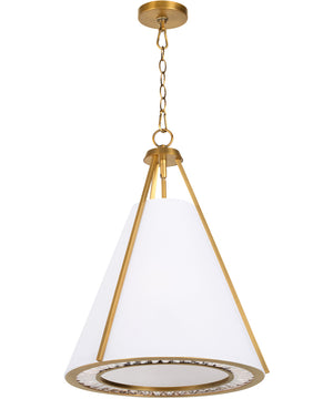 Gorham 3-light Pendant Brushed Brass