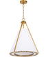 Gorham 3-light Pendant Brushed Brass
