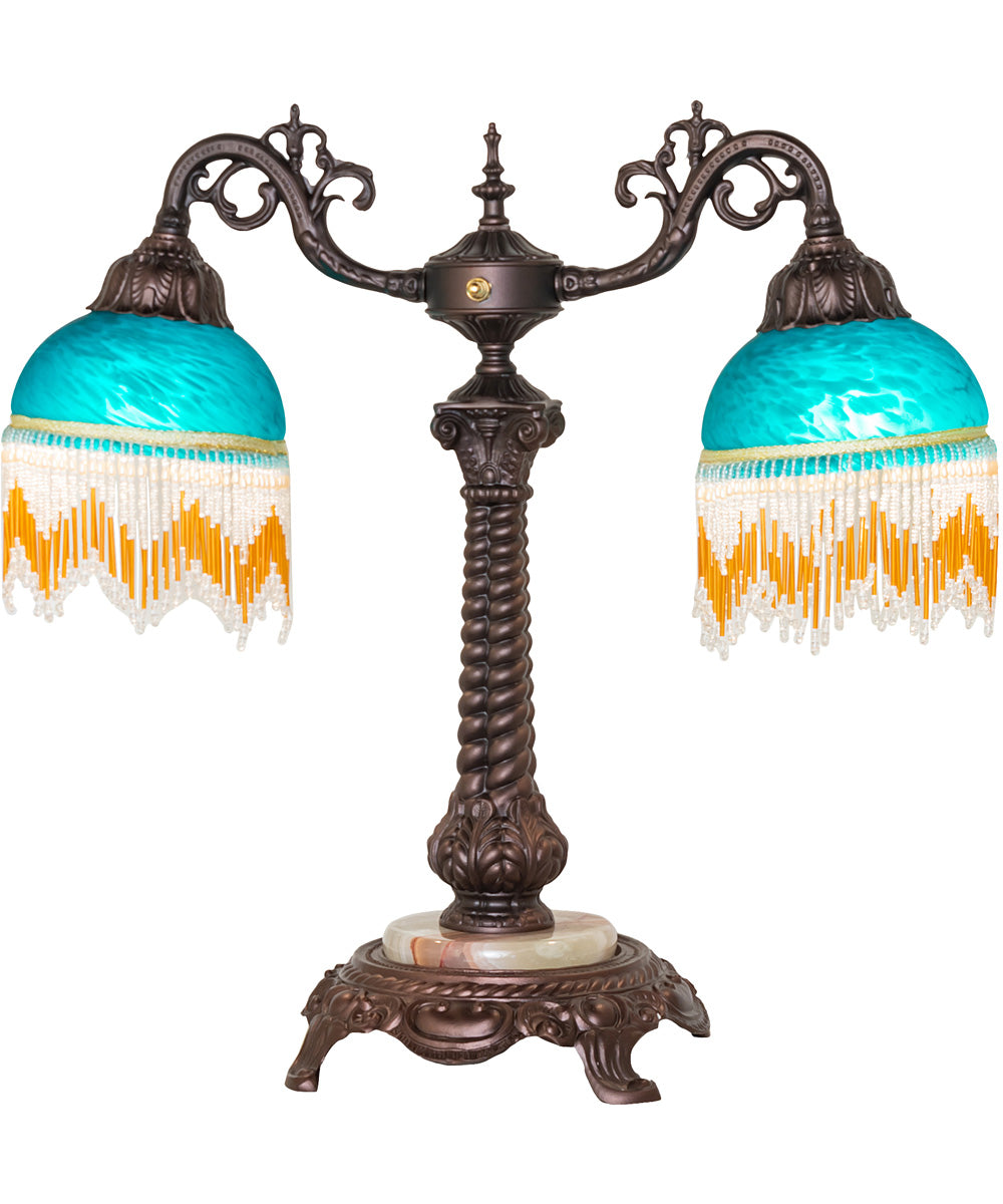 20" High Roussillon 2 Light Living Room Table Lamp