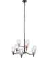 Council 9-Light Lighting Flat Black/Satin Brass