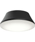Avra Large 3-Light Flush Mount with Etched White Glass Shade Matte Black