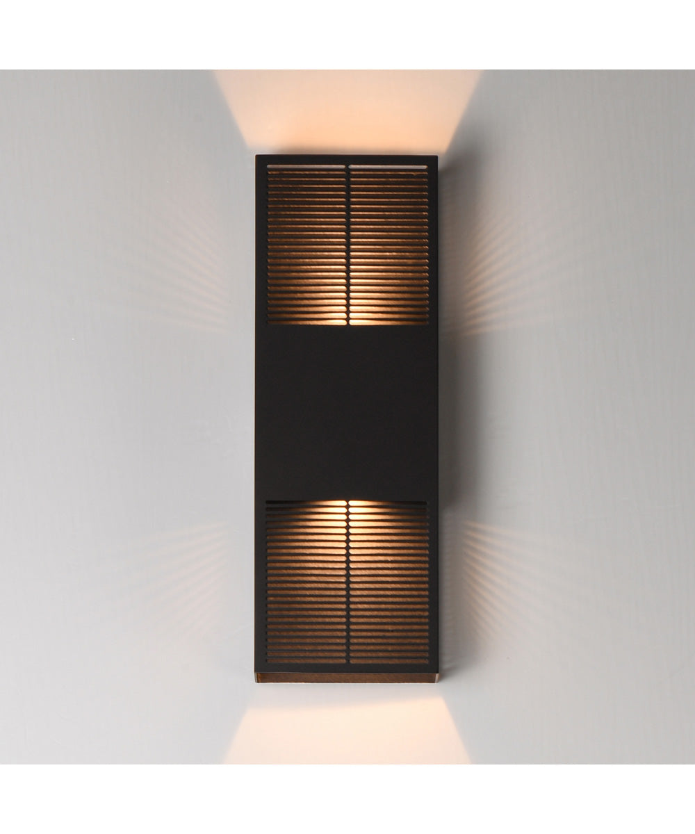 Grate 18 inch LED Outdoor Wall Sconce Architectural Bronze