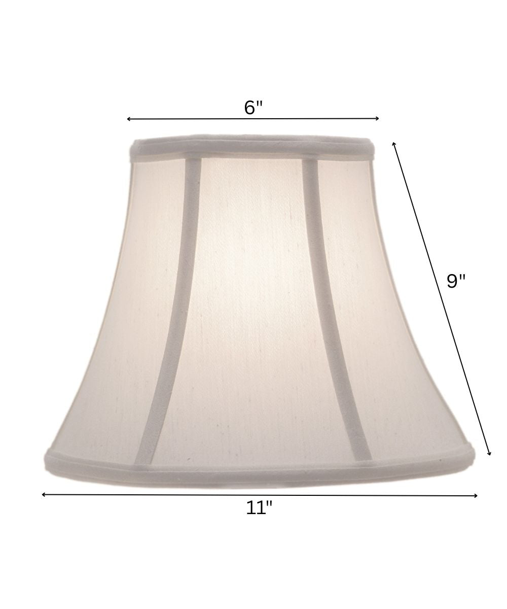 6x11x9 Pearl Supreme Satin Bell Softback Lampshade