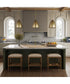 Francesca 1-Light Pendant Feathered Gold