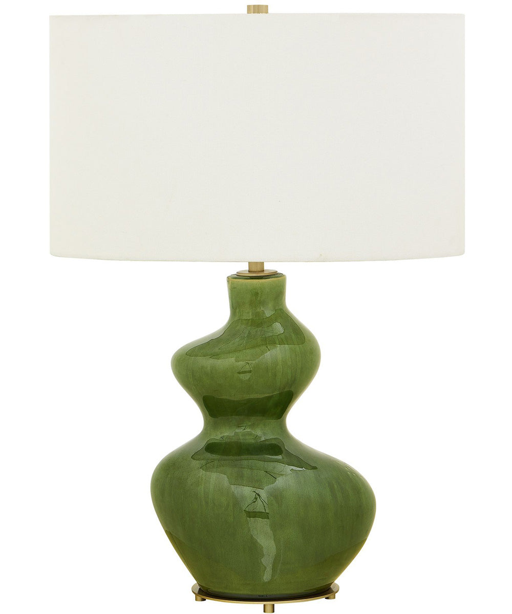 Esall Dark Green Table Lamp
