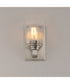 Cubos 1-Light Wall Sconce Satin Nickel