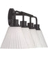 Pleated II 4-Light Lighting Flat Black