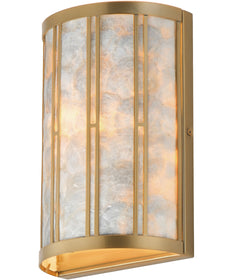 Miramar 1-Light Wall Sconce Capiz / Natural Aged Brass
