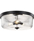 Grayson 3-Light Close-to-Ceiling Matte Black