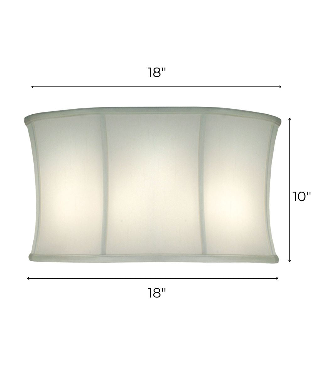 18x18x10 Off White Camelot Modified Drum Softback Lampshade