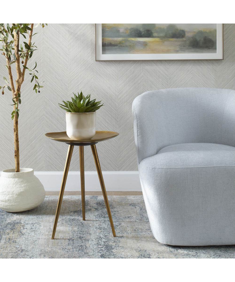 Lily Pad Antique Brass Accent Table