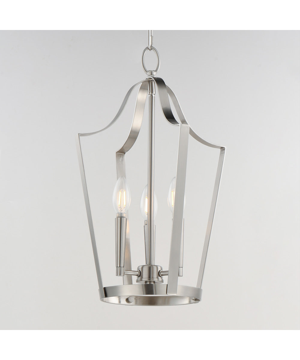Arden 3-Light Pendant Satin Nickel
