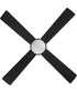Tavo 52-in. 4-Blade LED Modern Ceiling Fan Matte Black