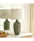 Dulcich Green Grid Table Lamp