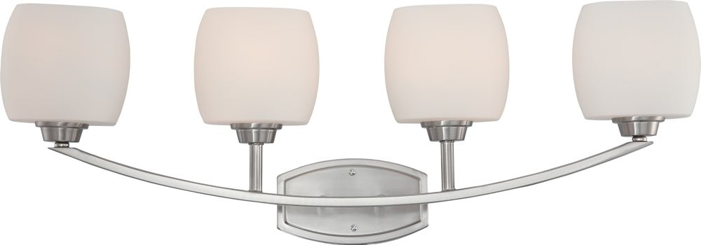 34"W Helium 4-Light Vanity & Wall Brushed Nickel