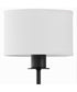 Rayburn Wall Mount Light Fixture Matte Black