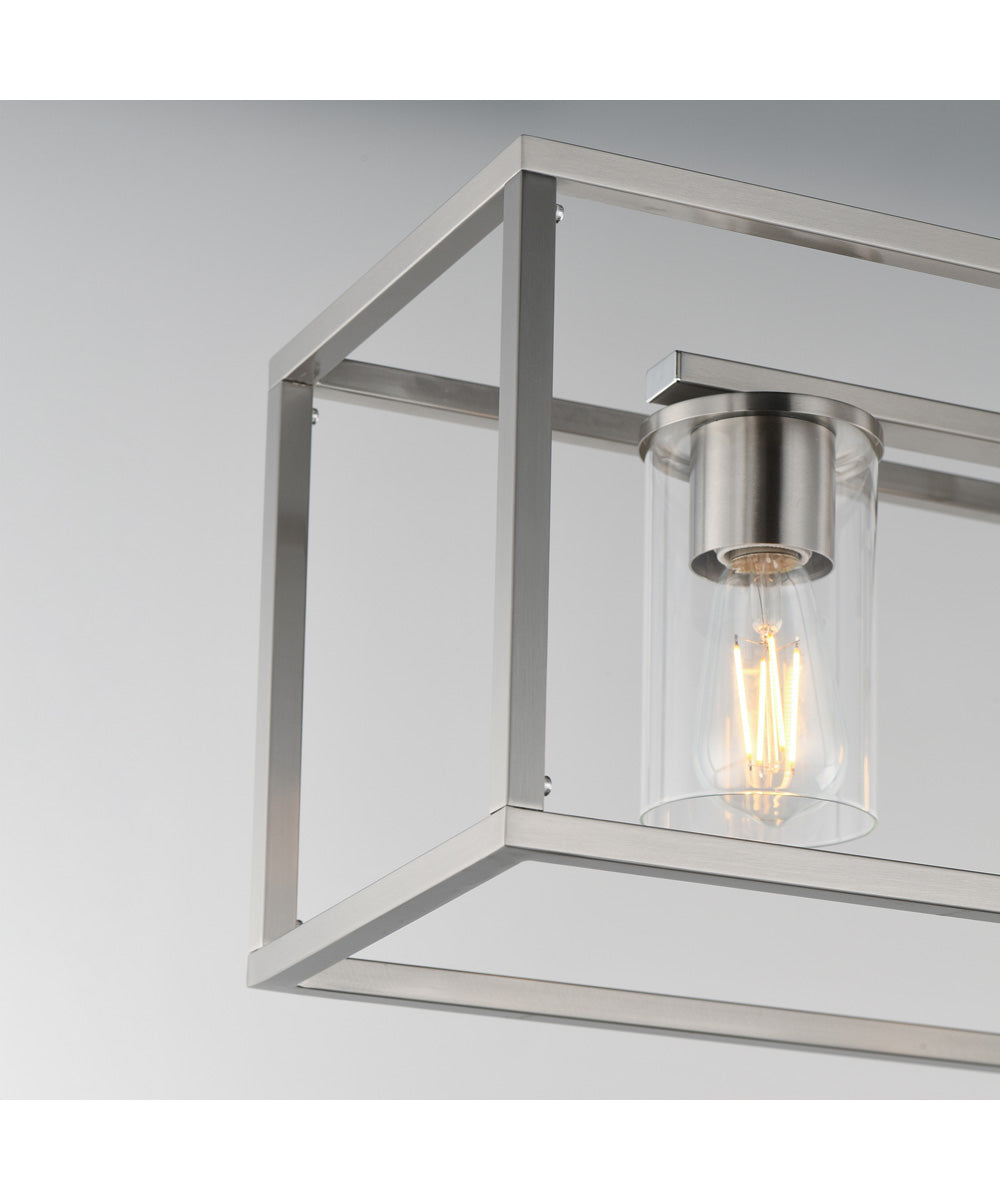 Lateral 4-Light Linear Pendant Satin Nickel