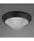 Hargreaves 3-Light Flush Mount Black