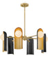 Zuri 6-Light Medium Single Tier in Lacquered Brass