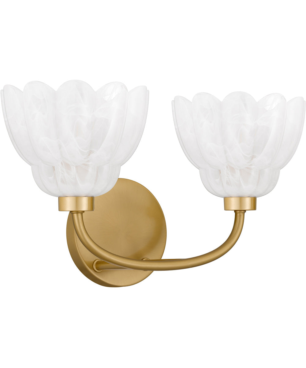 Whitecap 2-light Bath Light Brushed Gold
