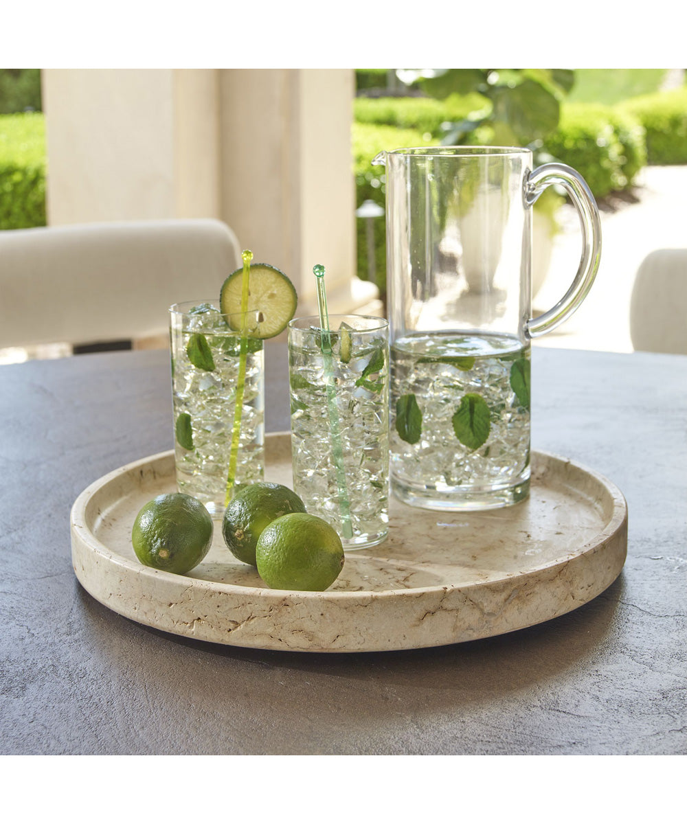 Travessa Outdoor Round Stone Tray